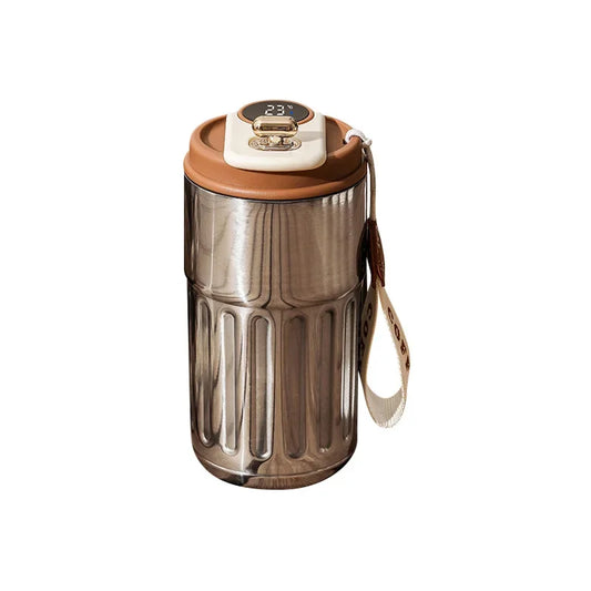 450ML Stainless Steel Thermos Bottle Smart Display Temperature Coffee Cup Portable Vacuum Mug Keep Cold and Heat Vacuum Flask