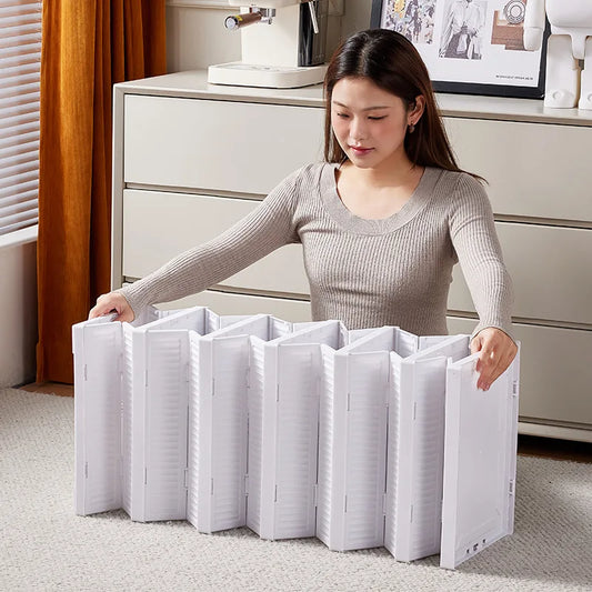 3/6 Layers Foldable Shoes Storage Box Transparent Sneaker Shoes Box Stackable Dustproof Cabinet Shoe Organizers Rack Shelf
